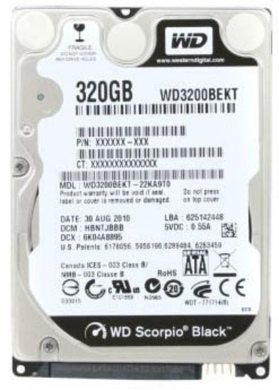Picture of Wd3200bekt Western Digital 320GB 7.2K RPM SATA-II 16MB Hard Drive | Refurbished