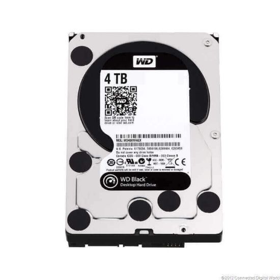 Picture of WD4005FZBX WD Black 4TB Performance Desktop Hard Disk Drive 7.2K RPM SATA 6GBPS 256MB Cache 3.5Inch. New Bulk Pack.
