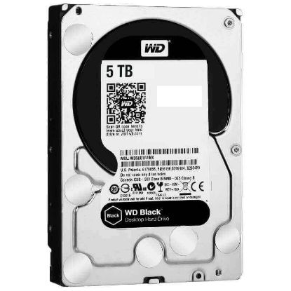 Picture of WD5001FZWX Western Digital Black 5TB 7.2K RPM SATA 6GBps 128MB Buffer 3.5inch Internal Hard Disk Drive. Refurbished.