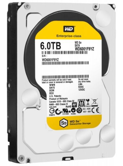 Picture of WD6001F9YZ Western Digital 6TB SATA-6GBPS 7.2K RPM 128MB Buffer 3.5inch Internal Hard Disk Drive. Refurbished.
