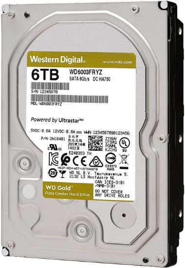 Picture of WD6003FRYZ Western Digital 6TB 7.2K RPM SATA 6GBPS 256MB Cache Hard Drive | Brand New 3 Years Warranty