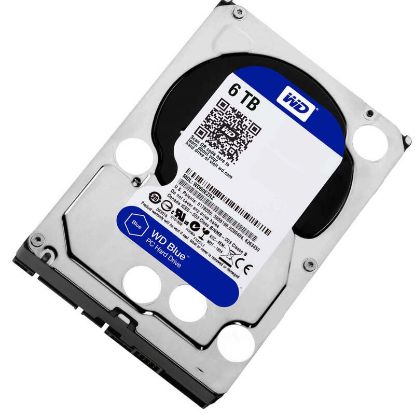 Picture of WD60EZRZ Western Digital Blue 6TB 5.4K RPM SATA 6GBPS 64MB Buffer Internal Desktop Hard Drive | Refurbished | Call