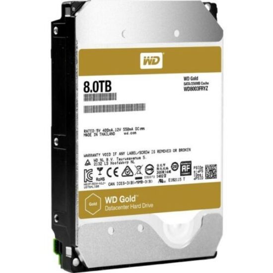 Picture of WD8003FRYZ Western Digital 8TB 7.2K RPM SATA 6GBPS 256MB 3.5inch Hard Drive. Refurbished.