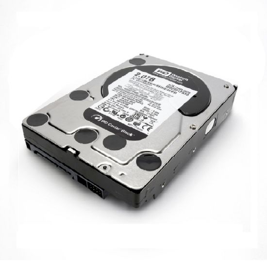 Picture of Western Digital WD2002FAEX Caviar Black 2TB 7.2K RPM SATA 6GBPS 64MB Internal Hard Drive | New Bulk Pack