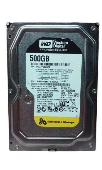 Picture of Western Digital WD5003ABYX 500GB 7.2K RPM SATA-II Hard Disk | New Bulk Pack