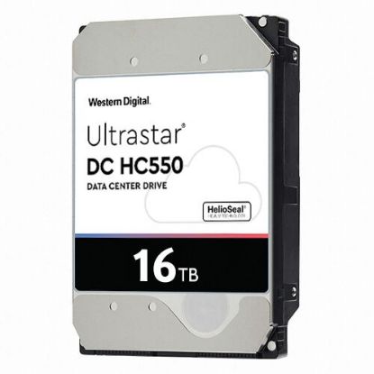Picture of WUH721816AL5201 Western Digital Ultrastar DC HC550 16TB 7.2K RPM SAS-12GBPS 512MB Buffer 512E TCG 3.5inch Helium Platform Enterprise Hard Drive. New Factory Sealed 5 Years Western Digital Warranty.