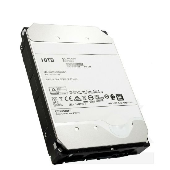 Picture of WUH721818AL5200 Western Digital Ultrastar Dc Hc550 18TB 7.2K RPM SAS-12GBPS 512mb Buffer 512e 3.5inch Helium Platform Enterprise Hard Drive | Dell OEM | Brand New