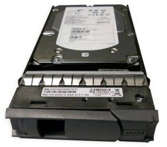 Picture of X411A-R5 NetApp 450GB 15K RPM SAS Disk Drive With Tray For DS4243 Storage Systems. Refurbished.