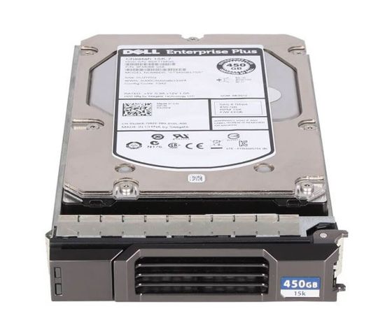 Picture of XX517 Dell 450GB 15K RPM 16MB Buffer SAS 3GBITS 3.5 Inch Low Profile 1.0 Inch Hard Disk Drive In Tray. Refurbished.