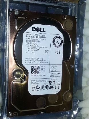 Picture of XY986 Dell 2TB 7.2K RPM SAS 12GBPS 128MB 2.5inch SFF Hard Drive For Server. Refurbished.