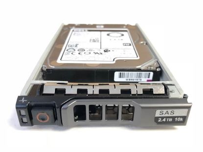 Picture of 400-AVHD Dell 2.4TB 10K RPM SAS 12GBPS 256MB Buffer 512E Self Encrypting FIPS140 2.5Inch For M Factor Hot Plug Hard Disk Drive With Tray For 14G Poweredge Server. Brand New 2 Year Warranty.