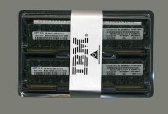 Picture of 00D4992 IBM 8GB 1X8GB 1600MHz PC3-12800 240-Pin CL11 1.5v DDR3 SDRAM ECC Dual Rank X8 Registered RDIMM Memory For Bladecenter. New Bulk Pack.
