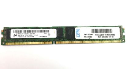 Picture of 00D4995 IBM 8GB 1X8GB 1600MHz PC3-12800 240-Pin CL11 1.5v DDR3 SDRAM ECC Dual Rank X8 Registered RDIMM Memory For Bladecenter. New Bulk Pack.