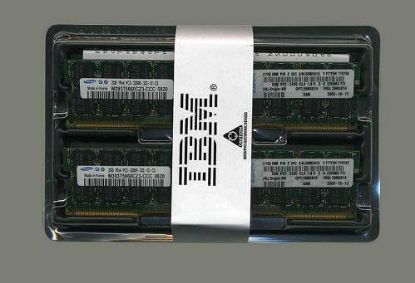 Picture of 00D7096 IBM 16GB 1X16GB 1333MHz Pc3-10600 Dual Rank X4 1.35v Cl9 Vlp Ecc Registered DDR3 Sdram Dimm Genuine Ibm Memory For System X Server. New Bulk Pack.