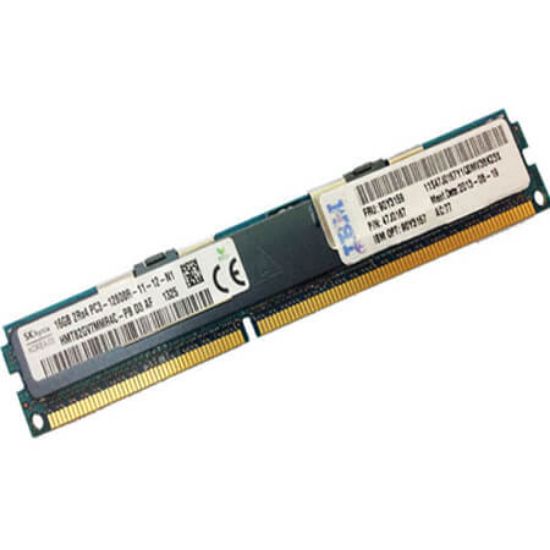 Picture of 00JP488 IBM 16GB 1X16GB 1866MHZ PC3-14900 ECC Registered DDR3 sdram Memory For server. New Bulk Pack.