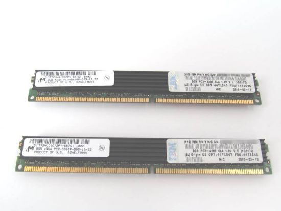 Picture of 44T1547 IBM 16GB 2X8GB 533MHz PC2-4200 140-Pin Cl4 ECC Registered DDR2 SDRAM Vlp DIMM Memory For Xseries. New Bulk Pack.
