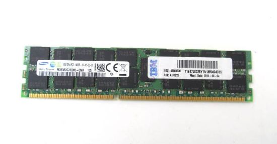 Picture of 46W0670 IBM 16GB 1X16GB 1866MHz PC3-14900 Ecc Registered DDR3 SDRAM Memory For System X Server. New Bulk Pack.