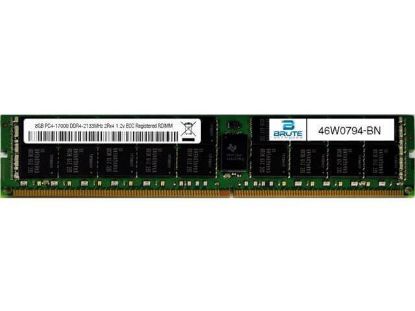 Picture of 46W0794 IBM 8GB PC4 17000 DDR4 2133MHz SDRAM Dual Rank CL15 ECC Registered Memory Module. New Factory Sealed 3 Years IBM Warranty.