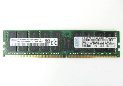 Picture of 46W0795 IBM 16GB 1X16GB Pc4-17000 DDR4-2133MHz SDRAM Dual Rank Cl15 Ecc Registered 288-Pin Genuine Ibm Memory Module For X3550m5 Server. New Factory Sealed 3 Years IBM Warranty.
