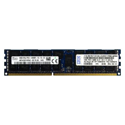 Picture of 47J0225 IBM 16GB 1X16GB Pc3-14900 DDR3-1866MHz SDRAM Dual Rank Ecc Registered Memory Module. New Bulk Pack.