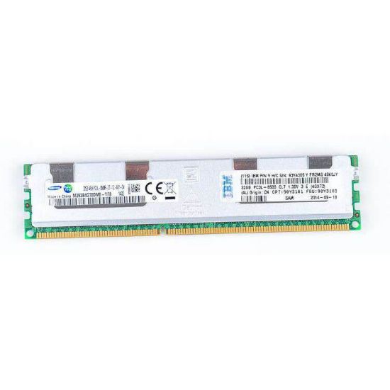 Picture of 90Y3103 IBM 32GB 1X32GB 1066MHz PC3-8500 4RX4 CL7 VLP ECC Registered DDR3 SDRAM DIMM IBM Memory For System X Server. New Bulk Pack.