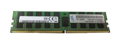 Picture of 95Y4823 IBM 16GB 1X16GB PC4-17000 TRUDDR4 2133MHZ SDRAM Dual Rank Cl15 Lp Rdimm Memory Module. New Factory Sealed 3 Years IBM Warranty.