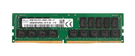 Picture of HMA84GR7AFR4N-VK Hynix 32GB 1X32GB 2666Mhz PC4-21300 Cl19 Ecc Dual Rank X4 1.2V DDR4 SDRAM Ram | New Bulk Pack