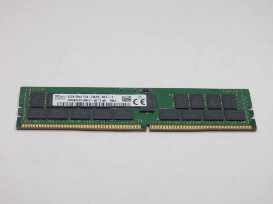 Picture of HMA84GR7JJR4N-VK Hynix 32GB 1X32GB 2666mhz Pc4-21300 Cl19 Ecc Registered Dual Rank X4 1.2v DDR4 Sdram 288-PIN Rdimm Memory Module For Server. New Factory Sealed 3 Years Hynix Warranty.