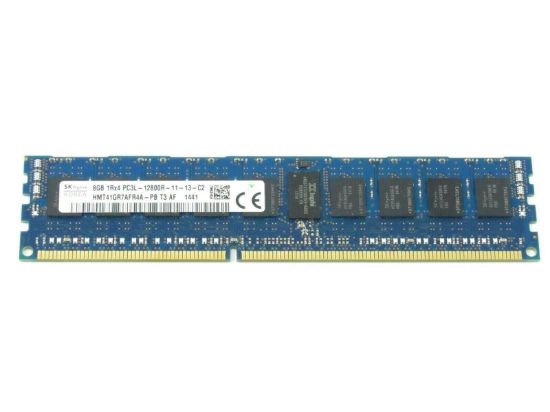 Picture of HMT41GR7AFR4A-PB Hynix 8GB 1X8GB 1600MHZ PC3-12800 Ecc Registered Single Rank DDR3 SDRAM 240-Pin Dimm Genuine Hynix Memory Module For Server. New Bulk Pack. Dell OEM.