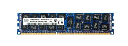 Picture of HMT42GR7AFR4A-H9 Hynix 16GB 1X16GB Pc3l-10600 1333mhz DDR3 SDRAM 2rx4 240-Pin Registered Ecc Memory Module For Server. New Bulk Pack. Dell OEM.