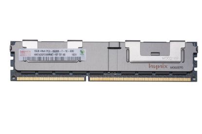 Picture of HMT42GR7AMR4C-G7 Hynix 16GB 1X16GB PC3-8500R 1066mhz Cl7 Ddr3 Sdram Quad Rank 240-Pin Registered Ecc Genuine Hynix Memory Module For Server. New Bulk Pack. Dell OEM.