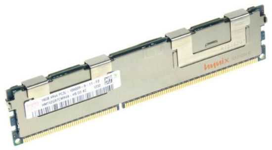Picture of HMT42GR7CMR4A-H9 Hynix 16GB 1X16GB PC3-10600 1333MHZ Registered Ecc 4rx4 1.35v 240-Pin DDR3 SDRAM Memory Module. New Bulk Pack.