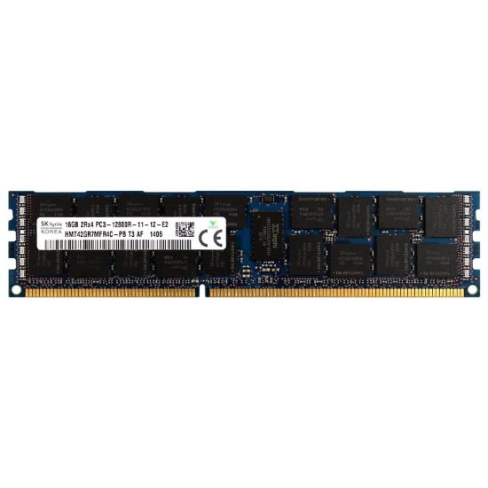 Picture of HMT42GR7CMR4A-PB Hynix 16GB DDR3-1600MHZ PC3-12800 Ecc Registered Cl11 240-Pin Dimm 1.35v Low Voltage Dual Rank Memory Module. New Factory Sealed 3 Years Hynix Warranty.