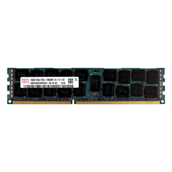 Picture of HMT42GR7MFR4C-H9 Hynix 16GB 1X16GB 1333mhz PC3-10600 240-Pin 2rx4 Cl9 Ecc Registered DDR3 SDRAM Dimm Genuine Hynix Memory Module. New Bulk Pack.