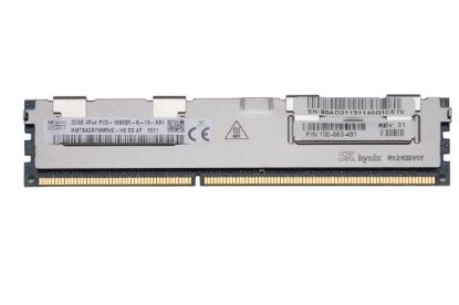Picture of HMT84GR7AMR4C-H9 Hynix 32GB 1X32GB 1333MHZ PC3-10600 Cl9 Quad Rank Ecc Registered Ddr3 Sdram Dimm Genuine Hynix Memory For Server. New Bulk Pack.