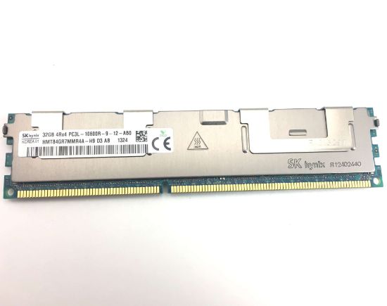 Picture of HMT84GR7MMR4A-H9 Hynix 32GB 1X32GB Pc3-10600 1333mhz Ddr3 Sdram Quad Rank 240-Pin Registered Ecc Memory Module For Poweredge And Precision Systems. New Bulk Pack.