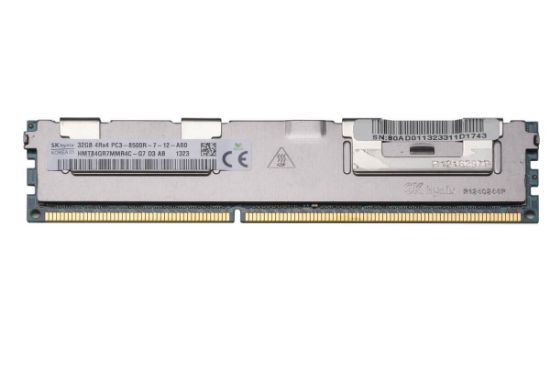 Picture of HMT84GR7MMR4C-G7 Hynix 32GB 1X32GB 1066mhz PC3-8500 Cl7 Quad Rank Ecc Registered Ddr3 Sdram 240-Pin Dimm Hynix Memory For Server. New Bulk Pack.