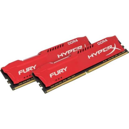 Picture of HX426C16FR/16 Kingston HyperX Fury 16GB DDR4 SDRAM Memory Module 16 GB (2 x 8 GB) DDR4 SDRAM 2666 MHz DDR4-2666/PC4-21300 1.20 V Non-ECC Unbuffered 288-pin DIMM. New Factory Sealed 3 Years Kingston Warranty.