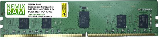 Picture of MEM-DR480L-SL01-ER21 Supermicro 8GB 2133MHz PC4-17000 Ddr4 Sdram 288pin. Brand New.