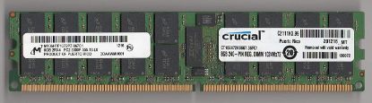 Picture of MT36HTF1G72PZ-667C1 Micron 8GB 1X8GB 667MHZ PC2-5300 Cl5 ECC Registered Dual Rank DDR2 SDRAM 240-Pin DIMM Micron Memory Module. New Bulk Pack.