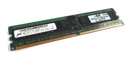 Picture of MT36HTS1G72PY-667A1 Micron 8GB 667MHZ PC2-5300 Cl5 Ecc Registered Dual Rank DDR2 SDRAM 240-Pin Dimm Hynix Memory. New Bulk Pack.
