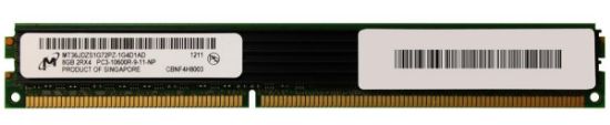 Picture of MT36JDZS1G72PZ-1G4D1 Micron 8GB 1X8GB 1333 MHZ PC3-10600 240-Pin Dual Rank X4 Cl9 Ecc Registered DDR3 VLP SDRAM Rdimm Genuine Ibm Memory For Bladecenter. New Bulk Pack.