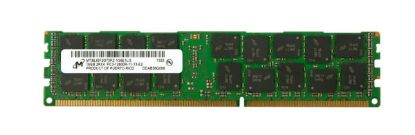 Picture of MT36JSF2G72PZ-1G6 Micron 16GB (1X16GB) 1600MHZ PC3-12800 CL11 ECC Registered Dual Rank DDR3 SDRAM 240-Pin DIMM Memory. New Bulk Pack.