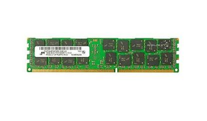 Picture of MT36JSF2G72PZ-1G6D1 Micron 16GB 1X16GB 1600MHZ PC3-12800 Cl11 ECC Registered Dual Rank DDR3 SDRAM 240-Pin DIMM Micron Memory Module. New Bulk Pack.