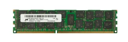Picture of MT36JSF2G72PZ-1G6D1F Micron 16GB 1X16GB 1600MHZ PC3-12800 Cl11 ECC Registered Dual Rank DDR3 SDRAM 240-Pin DIMM Micron Genuine Micron Memory Module. New Bulk Pack.