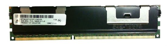 Picture of MT36KSZF1G72PZ-1G4D1 Micron 8GB 1X8GB 1333MHz PC3-10600 ECC 1.35V Registered CL9 2RX4 DDR3 SDRAM 240 Pin DIMM Micron Memory Module For Server. New Bulk Pack.