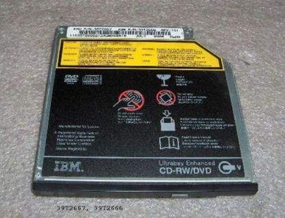 Picture of 39T2670 IBM 9.5MM 24X 10X 16x 8x Ultrabay Enhanced Slim Cd Rw Dvd Rom Combo Ii Drive For Thinkpad. Refurbished.