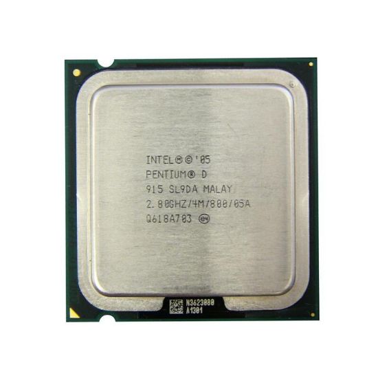 Picture of SL9DA Intel Pentium Dual-Core 915 2.80GHz 800MHz FSB 4MB L2 Cache Socket 775 Processor | New Bulk Pack
