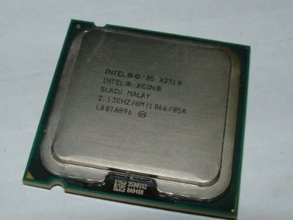 Picture of SLACU Intel Xeon X3210 Quad Core 2.13GHz 8MB L2 Cache 1066GHz FSB LGA775 65NM Processor Only. New Bulk Pack.