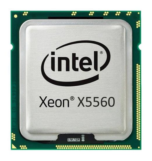 Picture of SLBF4 Intel Xeon X5560 Quad Core 2.8GHz 1MB L2 Cache 8MB L3 Cache 6.4gt/S QPI Socket-B LGA 1366 45NM 95W Processor. New Bulk Pack.